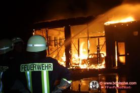 Foto zeigt Löscheinsatz in Zidderich