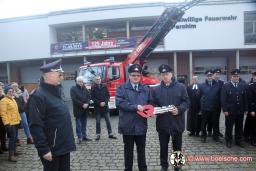 Übergabe der Drehleiter an die Feuerwehr Parchim
