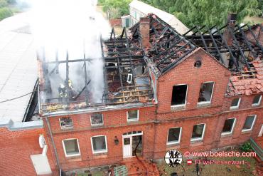 Einsatzfotos FFw Parchim - Brand in Suckow 