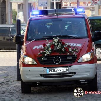 FFw Parchim - Hochzeit Enrico Bill und seine Ivonne am 1. August 2015
