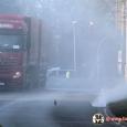 Bildimpressionen Gefahrgutunfall in Parchim