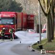Bildimpressionen Gefahrgutunfall in Parchim
