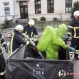 Bildimpressionen Gefahrgutunfall in Parchim