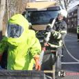 Bildimpressionen Gefahrgutunfall in Parchim