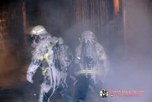 Einsatzfoto Brand in Parchim im leerstehendem Gebäude