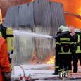 Einsatzfoto Brand Kohlenanzünderwerk 2012
