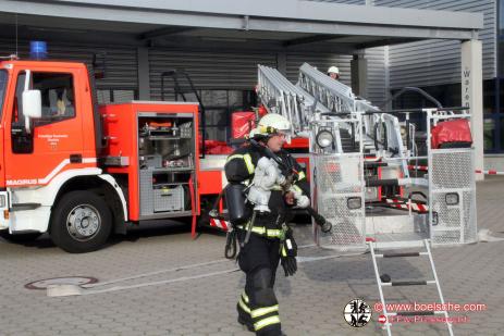 Einsatzfoto einer Übung in der Firma dbl
