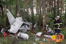 Einsatzfoto Flugzeugabsturz Pfingstmontag 2012
