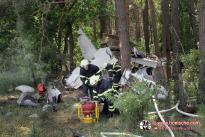 Einsatzfoto Flugzeugabsturz Pfingstmontag 2012