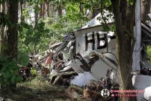 Einsatzfoto Flugzeugabsturz Pfingstmontag 2012