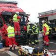 Einsatzfoto Lkw-Unfall auf A 24 - Februar 2013