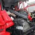 Einsatzfoto Lkw-Unfall auf A 24 - Februar 2013